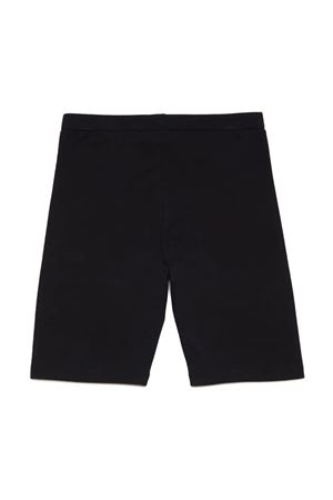 Black stretch-cotton shorts N°21 KIDS | N21395N01930NC16